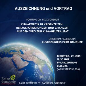 Vortrag und Auszeichnung am Dienstag, 22.10.2024